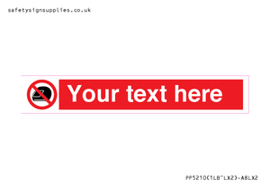 Custom No Motorcycle Helmets Sign